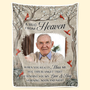 Couverture photo personnalisée « Je t'aime pour toujours » - Cadeau de Noël, souvenir de condoléances pour les membres de la famille