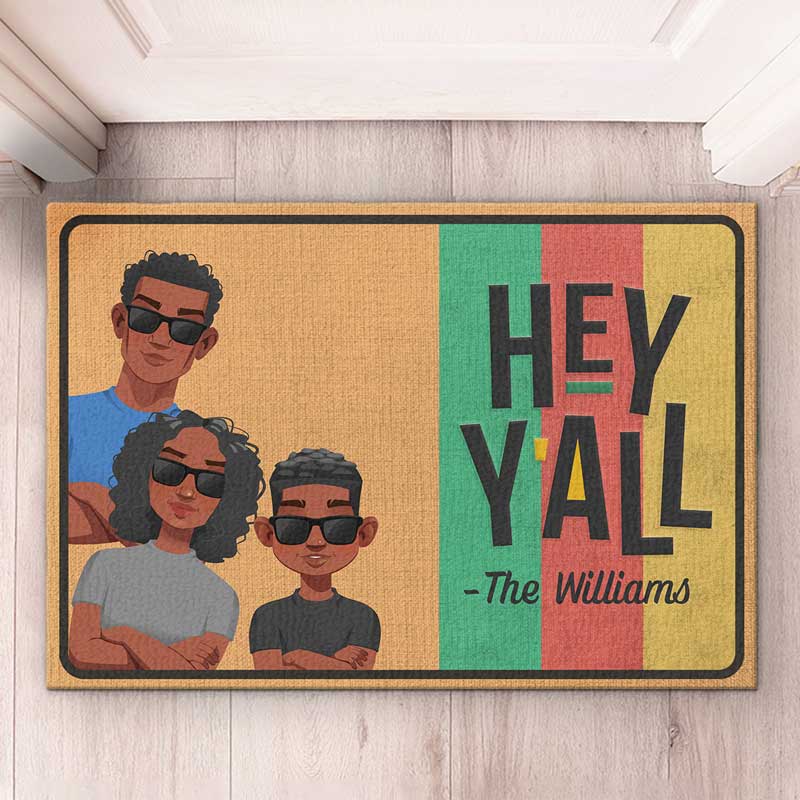 Good Vibes Only - Tapis décoratif personnalisé pour la maison - Cadeau de pendaison de crémaillère pour les membres de la famille
