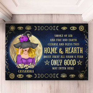Only Good May Enter Here - Personalized Custom Home Decor Witch Decorative Mat - Halloween Gift For Witches, Yourself