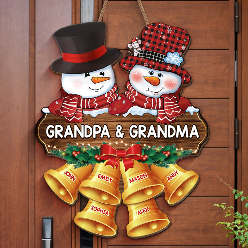 J'ai hâte de passer Noël ensemble - Panneau en bois personnalisé pour la décoration de la maison - Cadeau de pendaison de crémaillère, cadeau de Noël pour grand-mère, grand-père