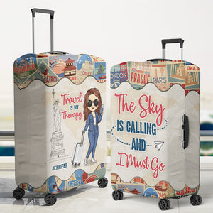 Not All Those Who Wander Are Lost - Travel Personalized Custom Luggage Cover - Holiday Vacation Gift, Gift For Adventure Travel Lovers