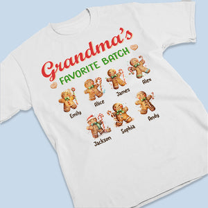 Lot préféré de grand-mère - T-shirt, sweat à capuche et sweat-shirt unisexe personnalisé pour la famille - Cadeau de Noël pour grand-mère