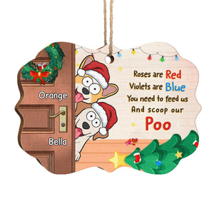 Joyeux Noël ! Décoration personnalisée pour chien en bois en forme de Benelux ! Cadeau de Noël pour les propriétaires et les amoureux des animaux.