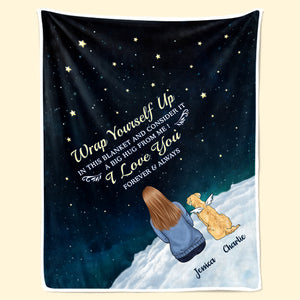Tu me manques davantage chaque jour – Couverture commémorative personnalisée – Cadeau de Noël, cadeau de condoléances pour les propriétaires d'animaux et les amoureux des animaux