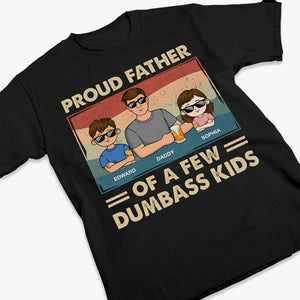 Fier papa de plusieurs enfants - T-shirt unisexe personnalisé pour la famille, sweat-shirt - Cadeau pour papa, grand-père