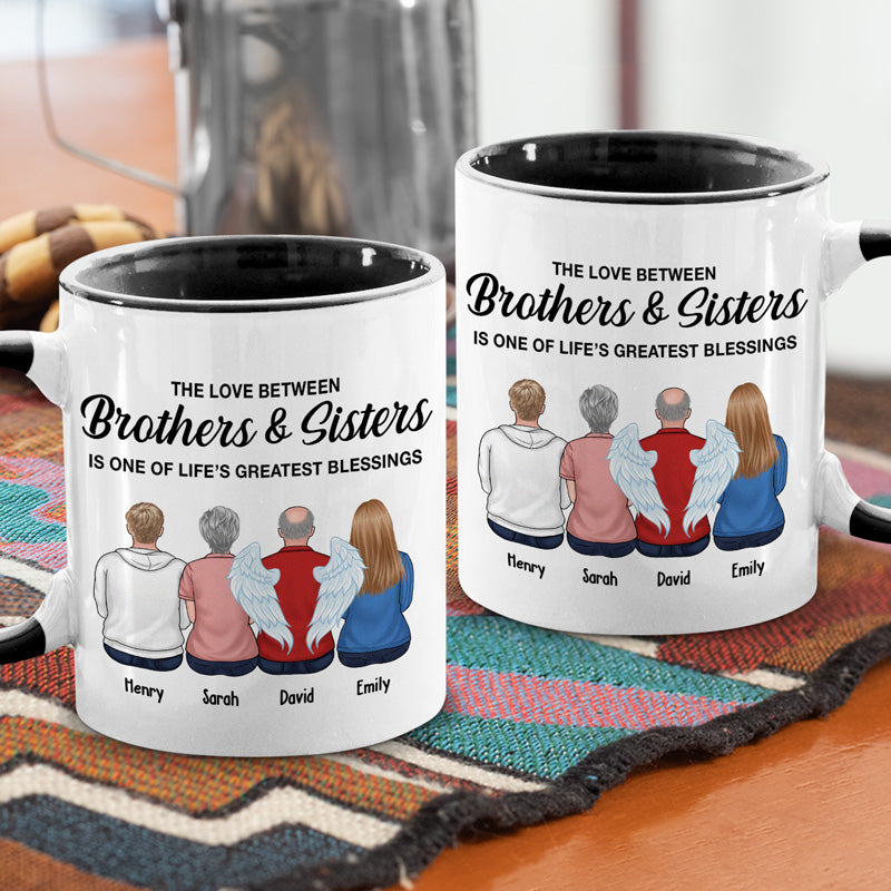 Frères et sœurs : le plus beau cadeau de tous les temps - Mug personnalisé avec accents pour la famille - Cadeau pour frères et sœurs
