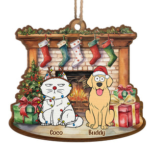 Joyeux anniversaire ! Décoration personnalisée pour chien et chat ! En bois, forme personnalisée ! Cadeau de Noël pour les propriétaires et les amoureux des animaux.