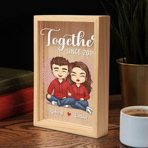 C'était le coup de foudre, le dernier regard, le regard éternel - Cadre photo personnalisé pour couple - Cadeau pour mari et femme, anniversaire