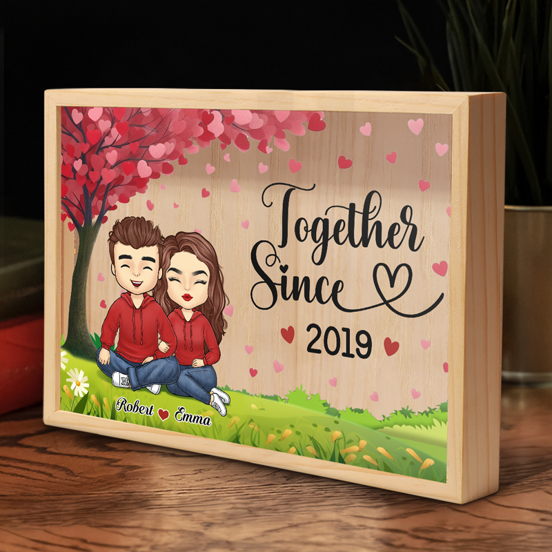 Je suis à toi pour toujours - Cadre photo personnalisé pour couple - Cadeau pour mari et femme, anniversaire