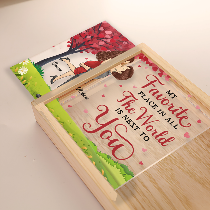 Notre amour est éternel - Cadre photo personnalisé pour couple - Cadeau pour mari et femme, anniversaire