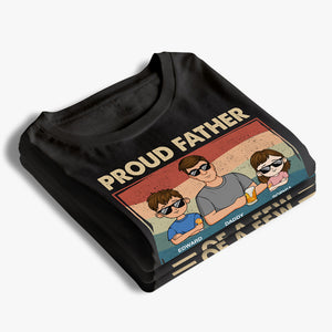 Fier papa de plusieurs enfants - T-shirt unisexe personnalisé pour la famille, sweat-shirt - Cadeau pour papa, grand-père