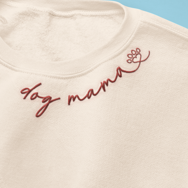 Fière d'être une maman à fourrure - Sweat-shirt brodé personnalisé pour chien - Cadeau pour propriétaires et amoureux des animaux