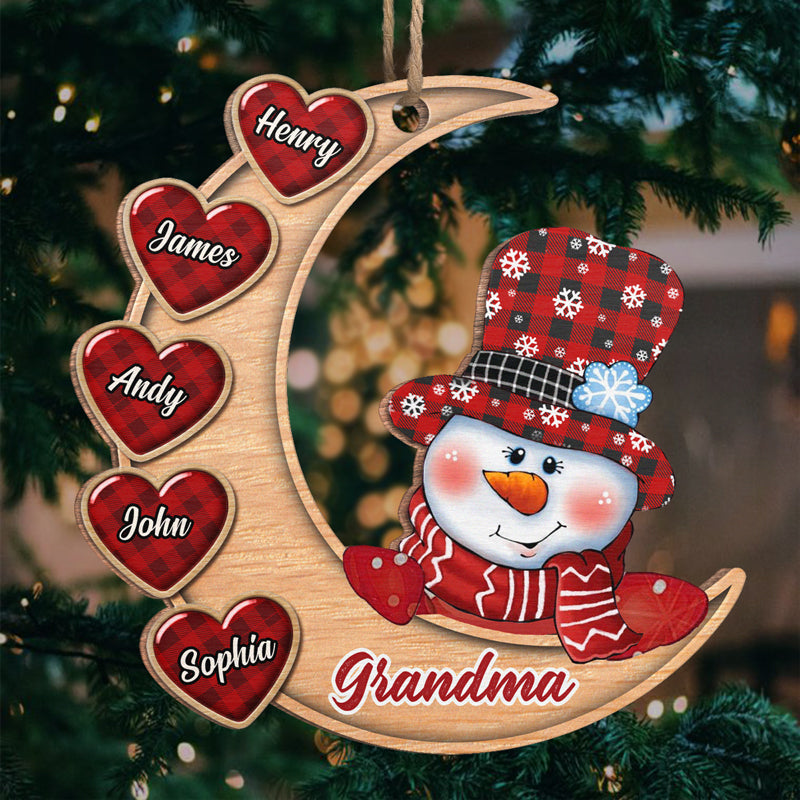 Une maison a besoin d'une grand-mère - Ornement personnalisé pour la famille - Forme en bois personnalisée - Cadeau de Noël pour grand-mère