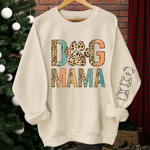 Proud To Be A Fur Mama - Dog & Cat Personalized Custom Unisex Sweatshirt With Design On Sleeve - Gift For Pet Owners, Pet Lovers