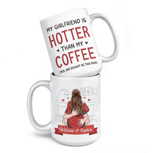 Tu es mon endroit heureux - Tasse personnalisée pour couple - Cadeau pour mari et femme, anniversaire