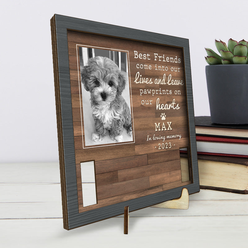 Photo personnalisée « Nous t'avons aimé toute ta vie » - Plaque commémorative personnalisée pour la perte d'un animal de compagnie, cadre avec support - Cadeau de condoléances pour les propriétaires d'animaux et les amoureux des animaux
