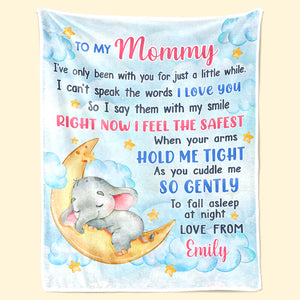 Tu es aimé, mon petit - Couverture personnalisée pour la famille - Cadeau de fête prénatale, cadeau de Noël pour la première maman