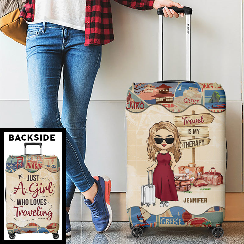 Let's Go Everywhere - Housse de bagage personnalisée pour voyage - Cadeau de vacances, cadeau pour les amateurs de voyages d'aventure