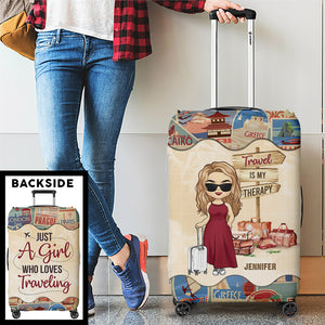 Let's Go Everywhere - Housse de bagage personnalisée pour voyage - Cadeau de vacances, cadeau pour les amateurs de voyages d'aventure