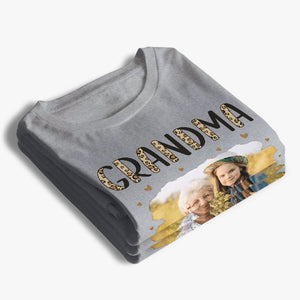 T-shirt, sweat à capuche et sweat-shirt unisexe personnalisé avec photo « Super Grand-mère » - Cadeau d'anniversaire pour maman et grand-mère