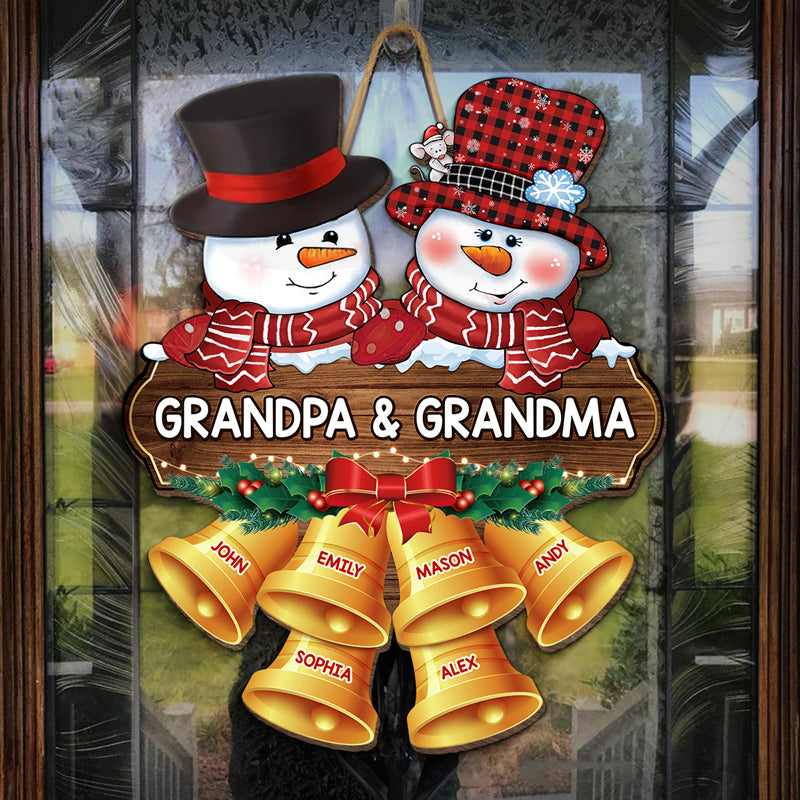 J'ai hâte de passer Noël ensemble - Panneau en bois personnalisé pour la décoration de la maison - Cadeau de pendaison de crémaillère, cadeau de Noël pour grand-mère, grand-père