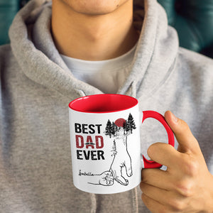 Le meilleur papa de ma vie - Tasse personnalisée avec accents - Cadeau pour la fête des pères, anniversaire pour papa, grand-père