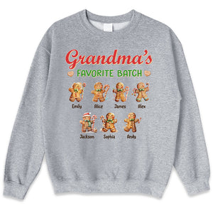 Lot préféré de grand-mère - T-shirt, sweat à capuche et sweat-shirt unisexe personnalisé pour la famille - Cadeau de Noël pour grand-mère