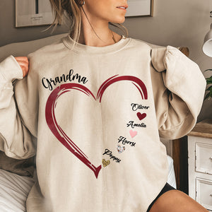 The Best Grandma In The World - Family Personalized Custom Unisex T-shirt, Hoodie, Sweatshirt - Mother's Day, Birthday Gift For Grandma
