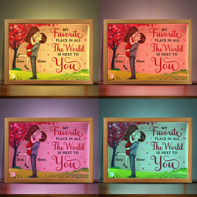 Notre amour est éternel - Cadre photo personnalisé pour couple - Cadeau pour mari et femme, anniversaire