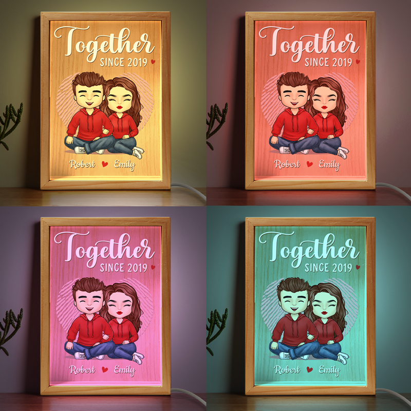 C'était le coup de foudre, le dernier regard, le regard éternel - Cadre photo personnalisé pour couple - Cadeau pour mari et femme, anniversaire