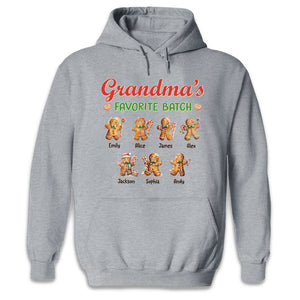 Lot préféré de grand-mère - T-shirt, sweat à capuche et sweat-shirt unisexe personnalisé pour la famille - Cadeau de Noël pour grand-mère