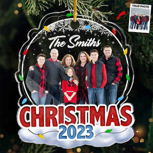 Custom Photo My Greatest Treasure - Family Personalized Custom Ornament - Acrylic Custom Shaped - Christmas Gift For Family Members