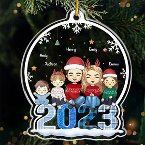 Let It Snow - Family Personalized Custom Ornament - Acrylic Custom Shaped - Christmas Gift For Family Members