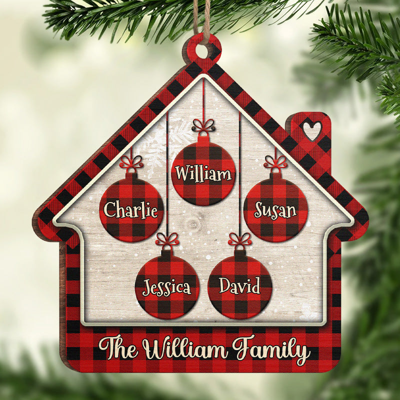 Ensemble, nous ne faisons qu'un - Ornement personnalisé pour la famille - Forme en bois personnalisée - Cadeau de Noël pour les membres de la famille