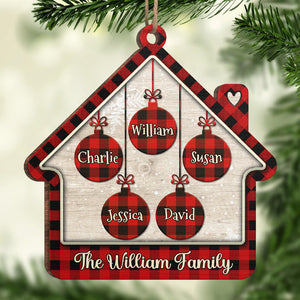 Ensemble, nous ne faisons qu'un - Ornement personnalisé pour la famille - Forme en bois personnalisée - Cadeau de Noël pour les membres de la famille