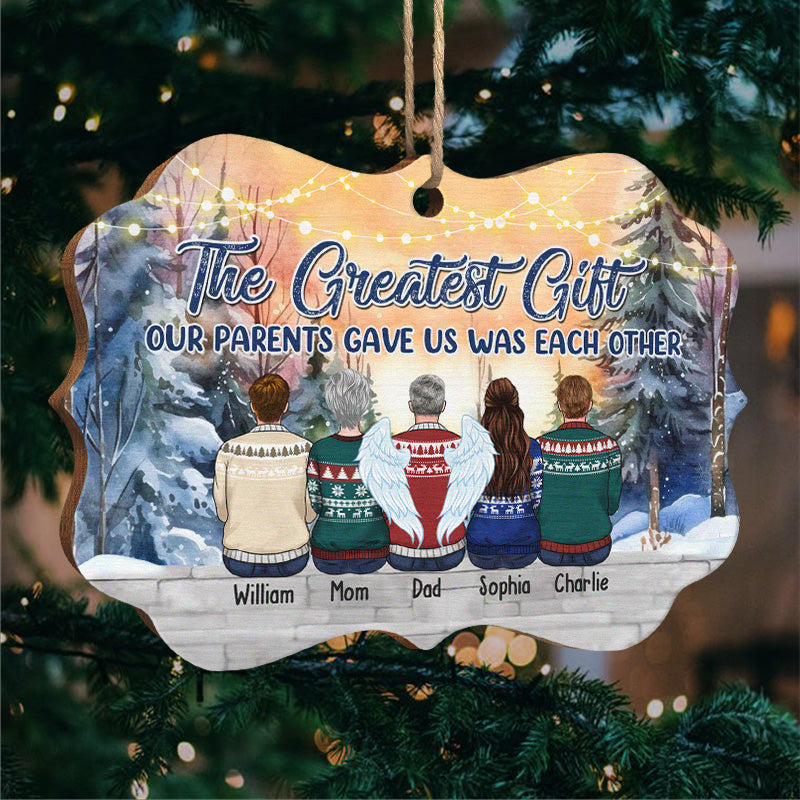 L'amour d'une famille est la plus grande bénédiction de la vie - Décoration familiale personnalisée - Bois en forme de Benelux - Cadeau de Noël pour les membres de la famille