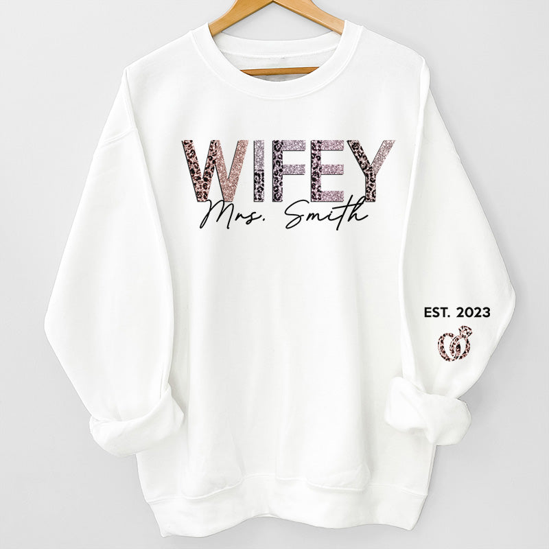 La vie est un gâteau et tu es la cerise sur le gâteau - Sweat-shirt unisexe personnalisé pour couple avec motif sur la manche - Cadeau pour mari et femme, anniversaire