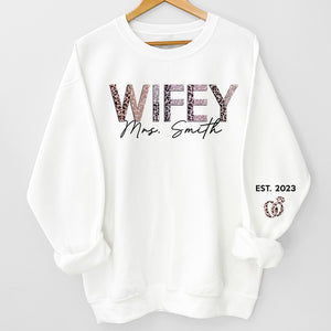 La vie est un gâteau et tu es la cerise sur le gâteau - Sweat-shirt unisexe personnalisé pour couple avec motif sur la manche - Cadeau pour mari et femme, anniversaire