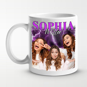 Custom Photo Positive Vibes Positive Life - Family Personalized Custom Mug - Gift For Family Members, Pet Owners, Pet Lovers
