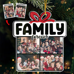 Frères et sœurs pour toujours - Ornement personnalisé pour la famille - Forme personnalisée en acrylique - Cadeau de Noël pour les membres de la famille