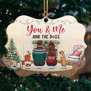Juste toi, moi et les chiens - Ornement commémoratif personnalisé - Bois en forme de Benelux - Cadeau de Noël, cadeau de condoléances pour les propriétaires d'animaux et les amoureux des animaux