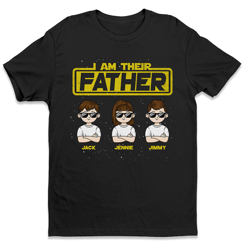 Je suis leur père, leur mère - T-shirt unisexe personnalisé, sweat à capuche, sweat-shirt - Fête des pères, fête des mères, cadeau d'anniversaire pour papa, maman