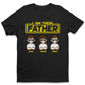 Je suis leur père, leur mère - T-shirt unisexe personnalisé, sweat à capuche, sweat-shirt - Fête des pères, fête des mères, cadeau d'anniversaire pour papa, maman