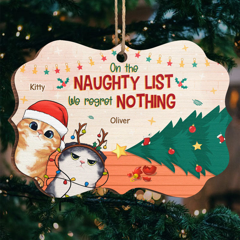 Joyeux Pawlidays - Décoration personnalisée pour chien et chat - Bois en forme de Benelux - Cadeau de Noël pour propriétaires et amoureux des animaux