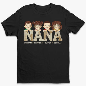 Une grand-mère chanceuse - T-shirt unisexe personnalisé, sweat à capuche, sweat-shirt - Cadeau d'anniversaire pour maman, grand-mère