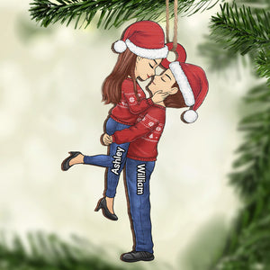 Vous êtes la seule personne - Ornement personnalisé pour couple - Forme personnalisée en bois - Cadeau de Noël pour mari et femme, anniversaire