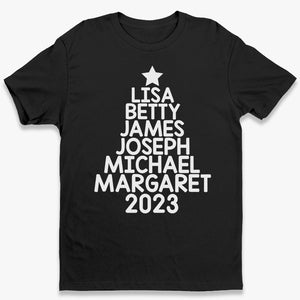 Making Memories Under The Christmas Tree - Family Personalized Custom Unisex T-shirt, Hoodie, Sweatshirt - Christmas Gift For Family Members