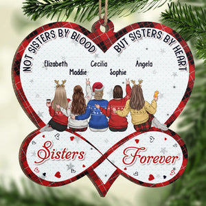 Besties Forever - Décoration personnalisée Bestie - Forme en bois personnalisée - Cadeau de Noël pour meilleures amies, meilleures amies, sœurs