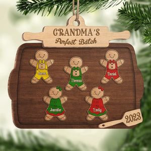 Cookie Crew - Décoration familiale personnalisée - Bois en forme personnalisée - Cadeau de Noël pour les membres de la famille