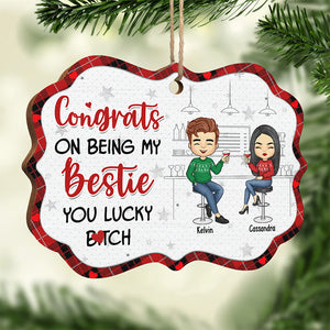 Nous allons ensemble - Décoration personnalisée Bestie - Bois en forme de Benelux - Cadeau de Noël pour meilleures amies, meilleures amies, sœurs
